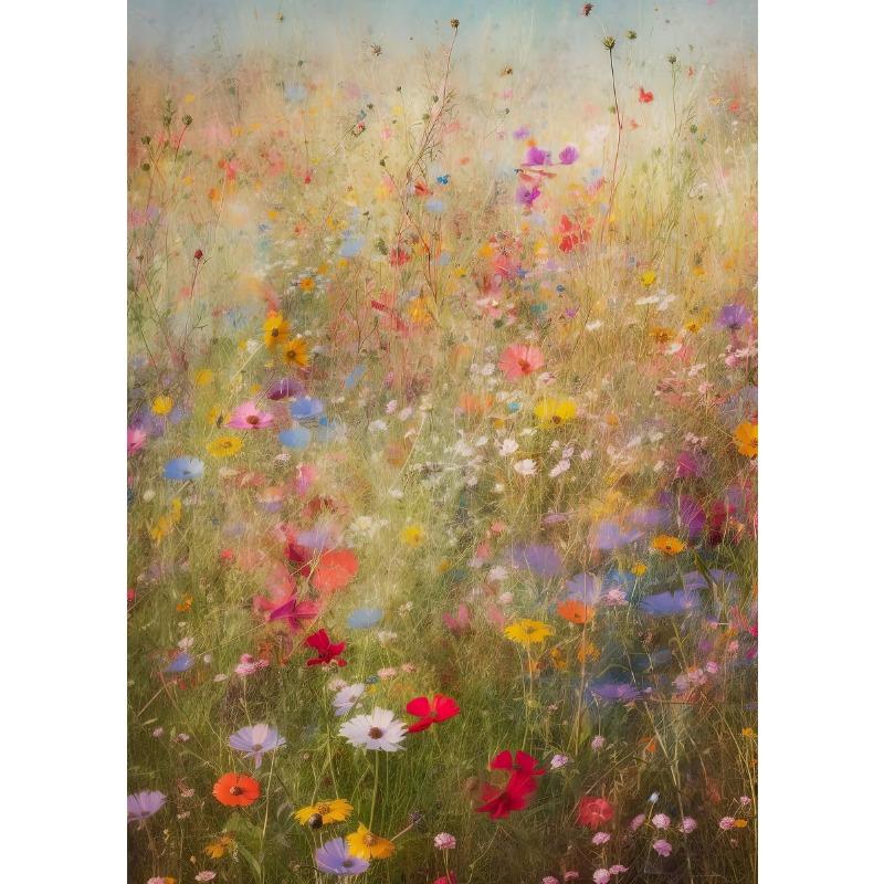 Modern Nature Aesthetics Wildflower Scenery Art Poster Canvas Oil Painting Mural Living Room Bedroom Home Decoration Frameless
