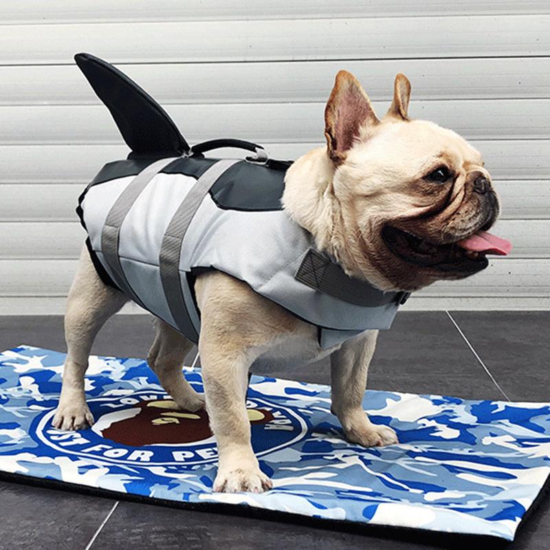 Verão Filhote de Cachorro Grande Maiô Tubarão Sereia Forma Pet Colete Salva-vidas para Cães Pequenos Grandes Corgi Shiba Inu Roupas mascotas Roupas