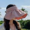 Women Summer Sunhat Wide Brim Anti-uv Sun Protection Hat Empty Top Sun Visor Cap For Cycling Fishing Shopping