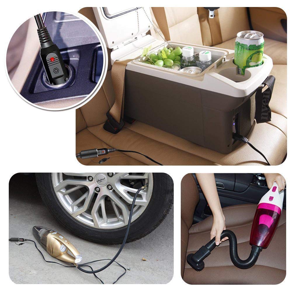 GTIWUNG 24V Car Cigarette Lighter Extension Cable, Cigarette Lighter Extension Cord, Lighter Plug,