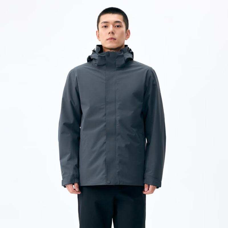 Lanbu Men s Winter 3-in-1 Fleece Lined Windbreaker Jacket XL