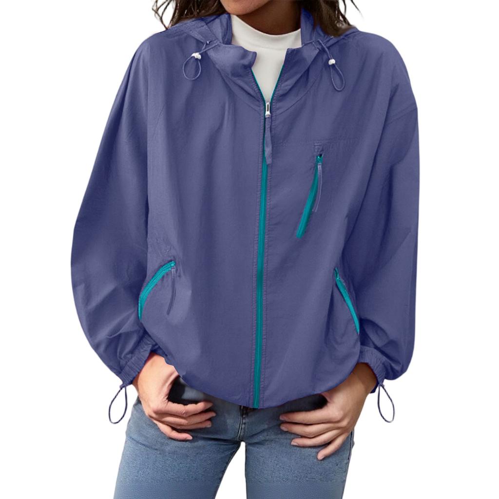 Women's Sun Lightweight Outdoor Windproof Sun Jacket For Hiking And Traveling