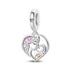 Family Charm Love Lucky Hourglass Charm Beads Diy Jewelry Necklace Bracelet Accessories