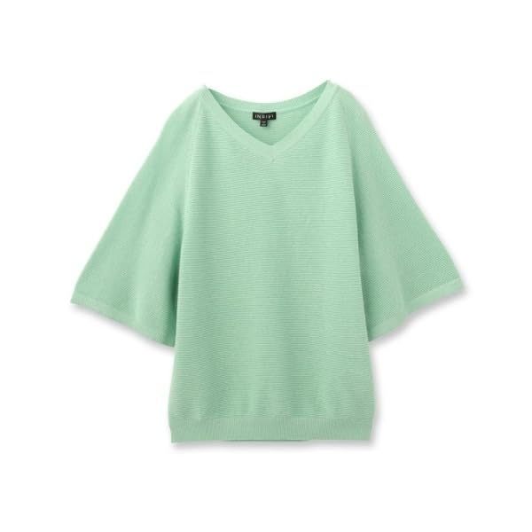 INDIVI New Colors Flare Sleeve Knit 12712452 Size 38 Knitwear/Sweater Available! [Elegant Lamé Material] Women's Off-White (003) (M)