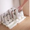 2PCS Nordic Style Oblique Plug-In Shoe Storage Rack Plastic Vertical Slippers Rack  Bedside