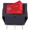 10Pcs Rocker Switch On/Off Red with Light 6‑Pin 2‑Level Power Supply KCD4 15A/250V