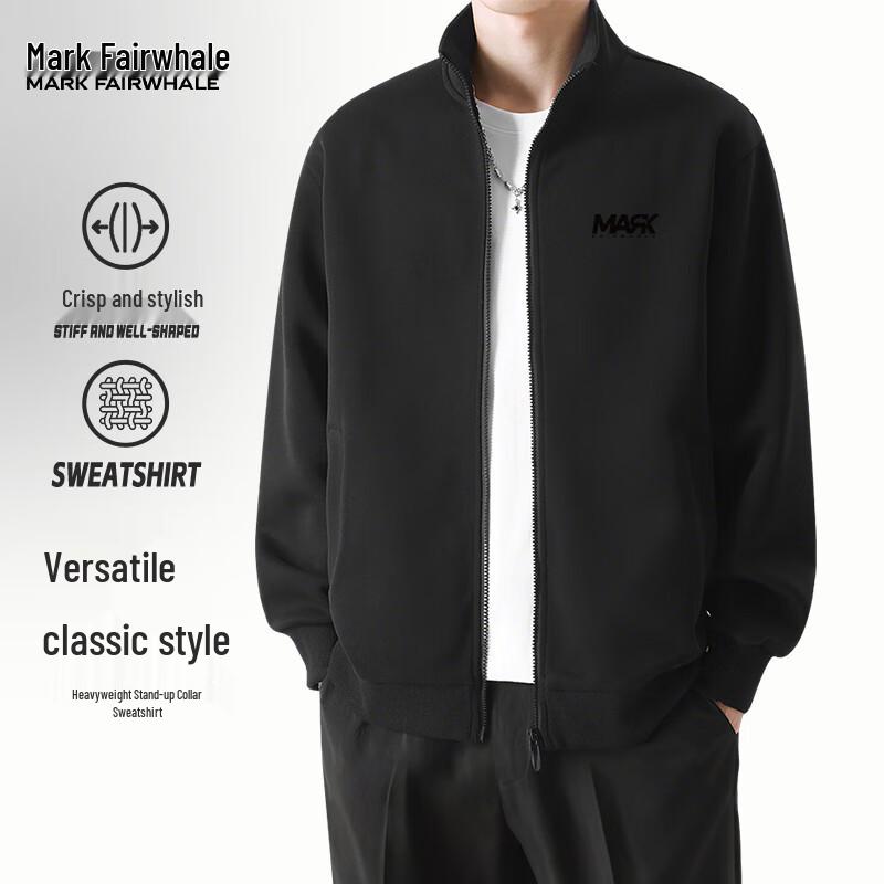 

Mark Fairwhale Men s Loose Fit Stand Collar Jacket 5XL