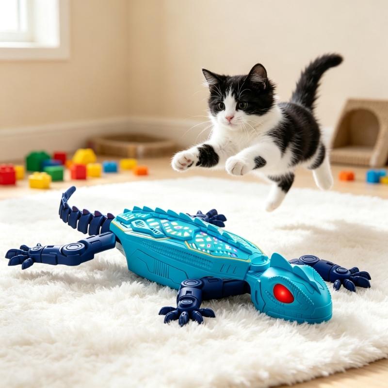 LED Wall Climbing Crawler Toy with Handheld Controller, Rechargeable Novelty Toy with Charging Cable for Indoor Play