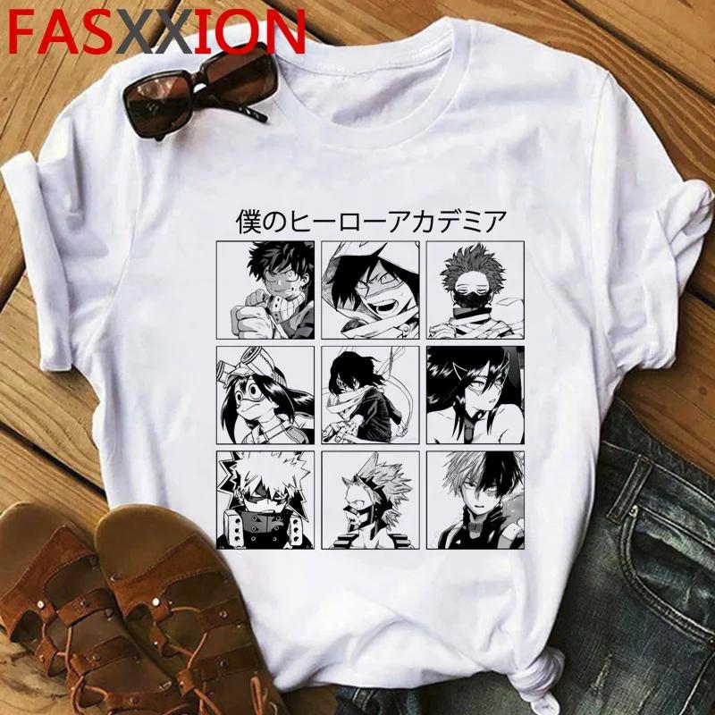 Bakugou My Hero Academia Anime Boku No Hero Academia Summer Top T-shirt Unisex White T Shirt Kawaii 2021 Streetwear Clothes
