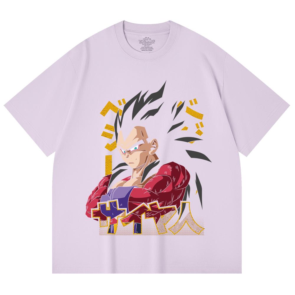 230 Gsm 100% Cotton Dragon Ball V18 Goku Print Unisex Heavy Cotton T Shirt