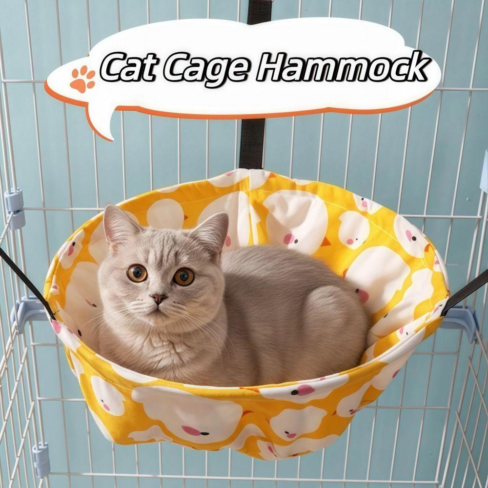 Deep Edges Cat Cage Hammock 45x45 CM Cat Swing Bed Thickened Cat Bed Four Seasons