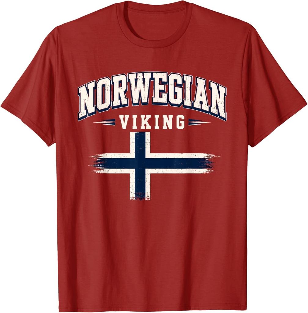 Norway Flag Colors Norwegian Viking Heritage Men T-Shirt T-Shirt