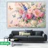1Pcs Flowers And Butterflies Decoration Background Winter Backdrop Decorations For Photo Studio Photo Booth Christmas Party