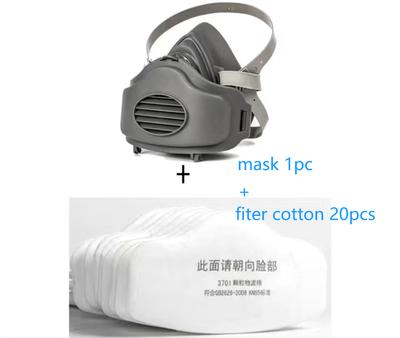 3200 Stofdicht Halfmasker Ademhalingsmasker Geschikt Voor Spuitverf Timmerman Schuren Huisdecoratie En Filteraccessoire
