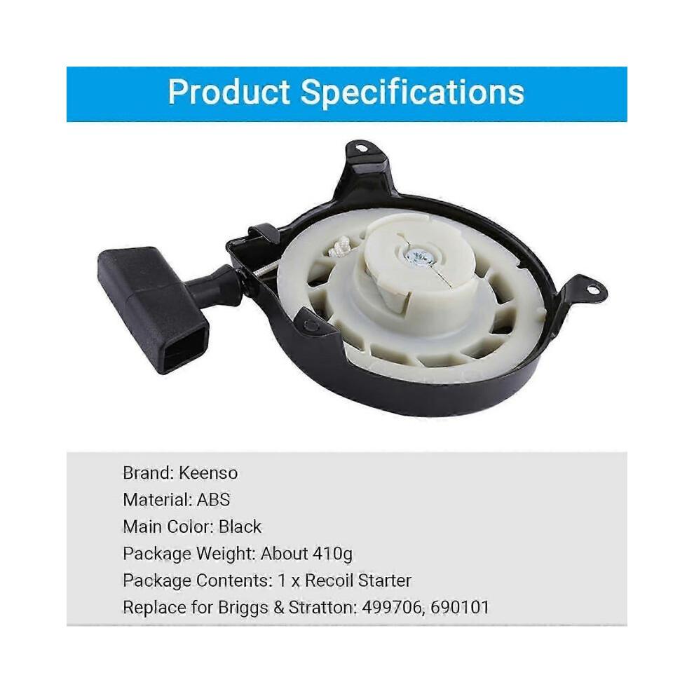 For briggs and stratton 450 series 148cc lawn mower starter for Briggs and Stratton Recoil Starter Pull Start Assembly 499706 690101 for Briggs & Str