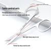 Stainless Steel Multi-Color Curved Tip Eyebrow and Eyelash Trimmer Scissors