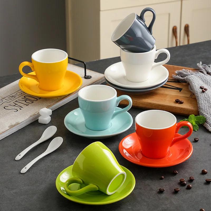 180ml Tulip Creative Mug Latte Mug Americano Coffee Mug Saucer Mug Coffee Mug