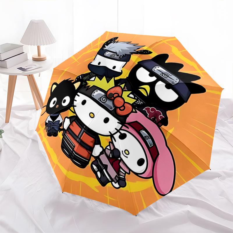 

1pc Hello Kitty Collaboration Automatic Opening Folding Umbrella with 8-Bone Iron Frame - Perfect for Fans, Travelers, Everyday Use, and Gifts!Z047
