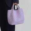 Women's Large Fashionable Woven Tote Bag - Versatile Double-Wrist Mother-Child Shopper