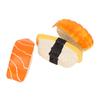 3Pcs Sushi Dog Toy Simulation Sushi Shape Soft Latex Dog Squeaky Food Toys for Small and Medium Dogs