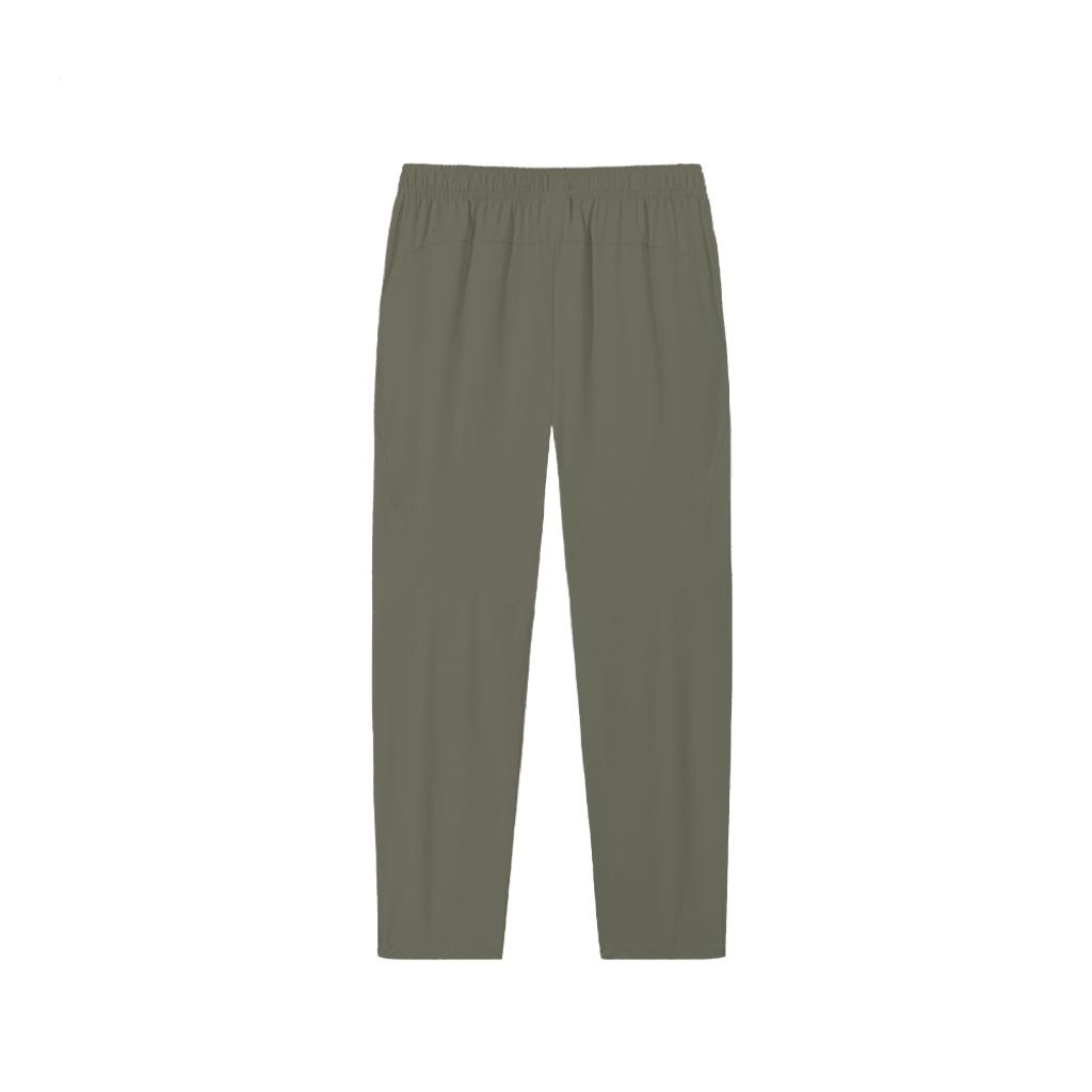 Anta Solid Color Mid-Rise Comfortable Breathable Versatile Straight-Leg Business Commuter Sports Casual Pants Men Bottoms Dark-Green 152537501D-2