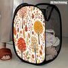 1Pcs Autumn Sunflower Pumpkin Series 6 Pop-Up Laundry Hamper Expandable Mesh Hamper Basket for Room Bedroom Bathroom Organization Contemporary Storage