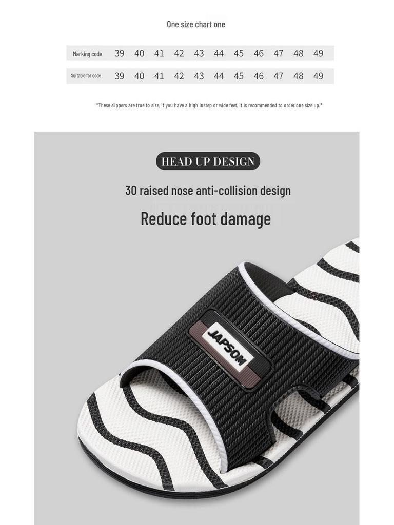 Herren Übergröße Rutschfeste Massage-Slipper - Dicke Sohle EVA Indoor Sommer-Pantoletten