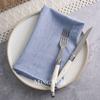 45×45cm Pure Cotton Square Napkin Heather Mixed Yarn 18×18in Soft Table Napkin for Wedding Party Hotel Home Kitchen Decor