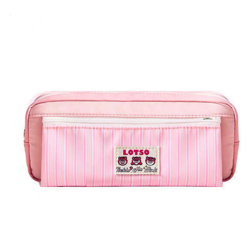 Lotso Student Pencil Case With Large Capacity And Durable Polyester For Girls
