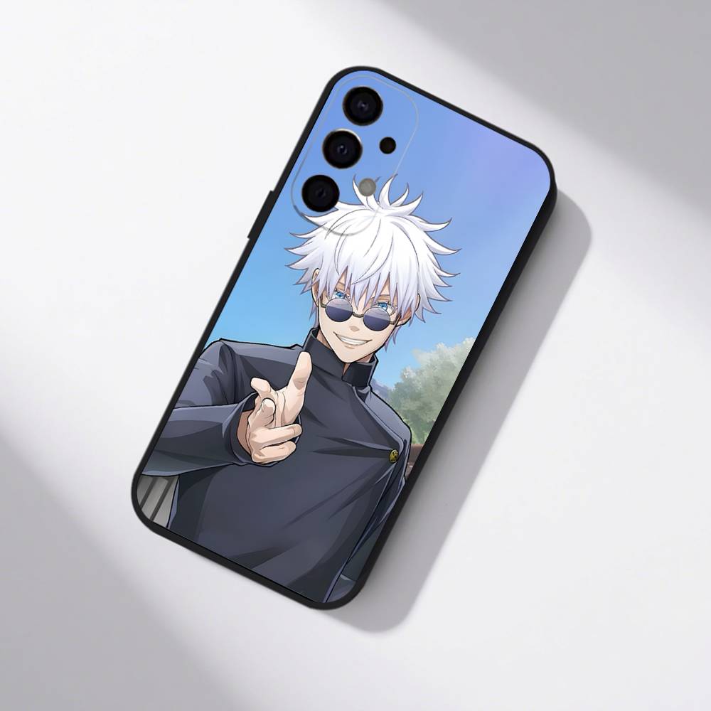 Anime Gojo S-Satoru Phone Case For Samsung S25,S24,S21,S22,S23,S30,Ultra,S20,Plus,Fe,Lite,5G Black Cover