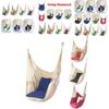 Stylish Hanging Hammock Chair For Outdoor Relaxation With Soft Pillows And Strong Ropes
