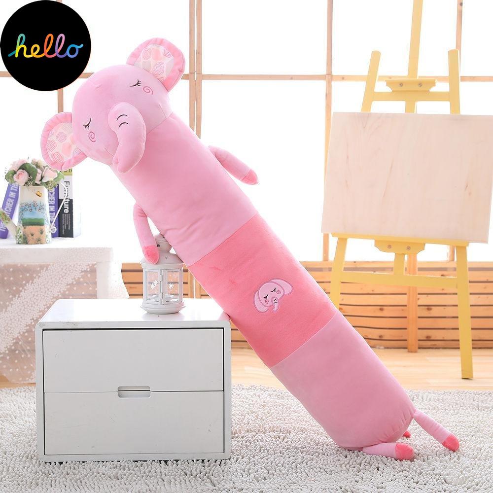 Long Strip Pute Sylindrisk Plysj Sovepute Avtagbar Vaskbar Seng Sovepute
