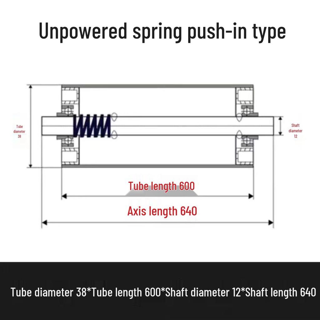 Leichte verzinkte Edelstahlrolle - Nicht angetrieben 25/38/50/60mm Leerlaufrolle für Förderbänder