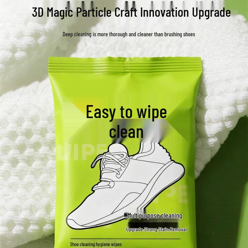 Rinse-Free White Shoe Wipes: Easy Clean & Stain Removal for Sports Shoes