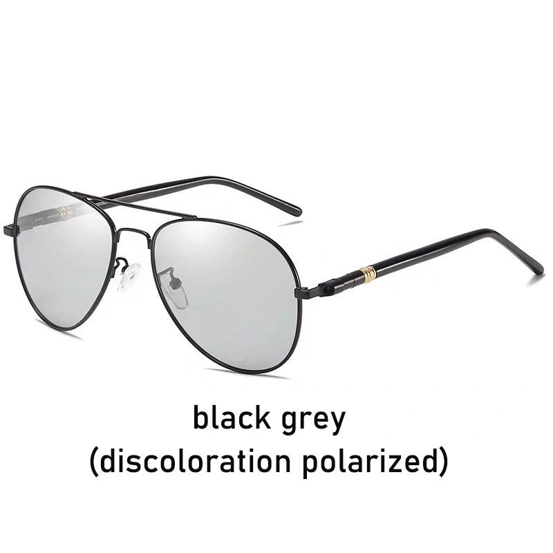 

Модні фотохромні сонцезахисні окуляри, чоловічі класичні сонцезахисні окуляри, покриття лінз, сплав, оправа, що змінюють колір, окуляри жаби, неполяризовані окуляри