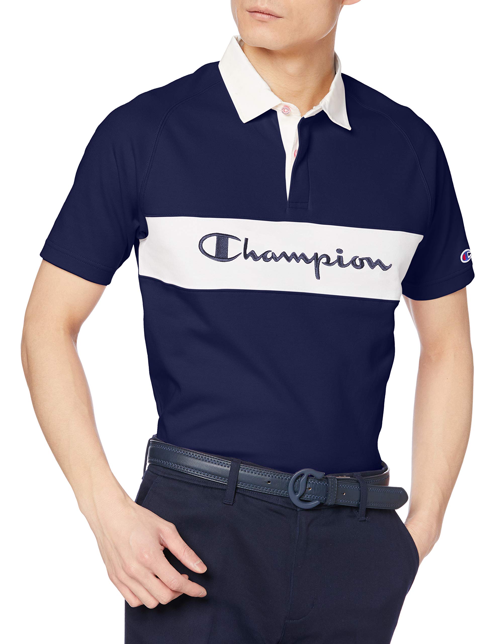 

Champion Golf Polo Shirt Size M C3-RG305 Men s Navy, (Japan Size)