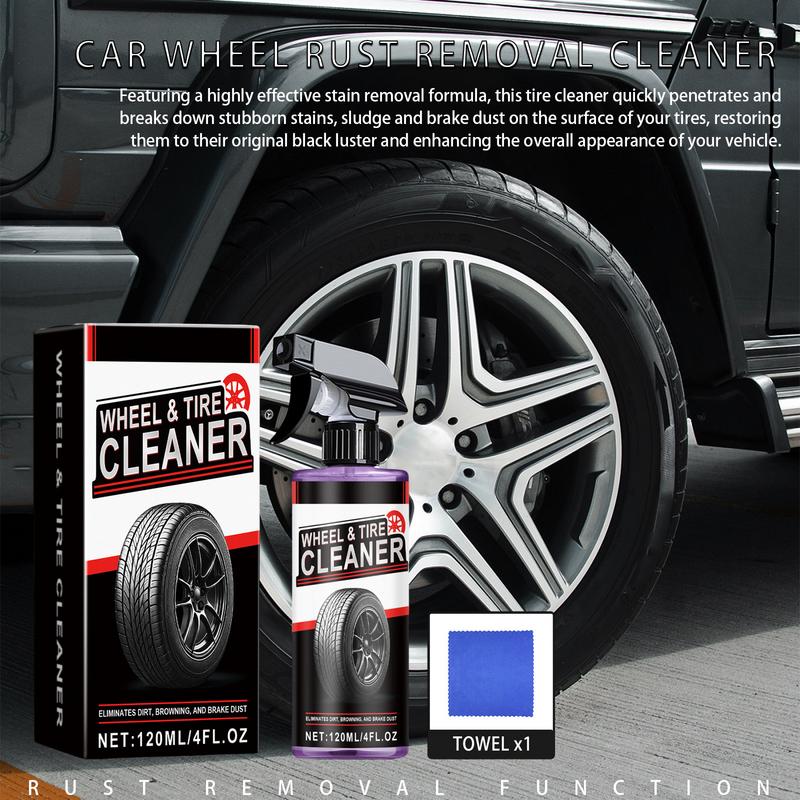 Car Wheel Rust Removal Cleaner 120ml Iron Rust Remover Iron Decontamination Spray Rust Stain Remover For Cars Derusting Spray