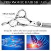 6.0 Inch 440C Double-Sided Tooth Scissors, Hair Scissors, Flat Scissors, Bangs Scissors, Tooth Scissors, 15% Thinning.