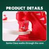 1 Set Electric Climbing Ladder Santa Claus Christmas for Shelf New Year Kids Gifts Home Living Room Bedroom Christmas Tree