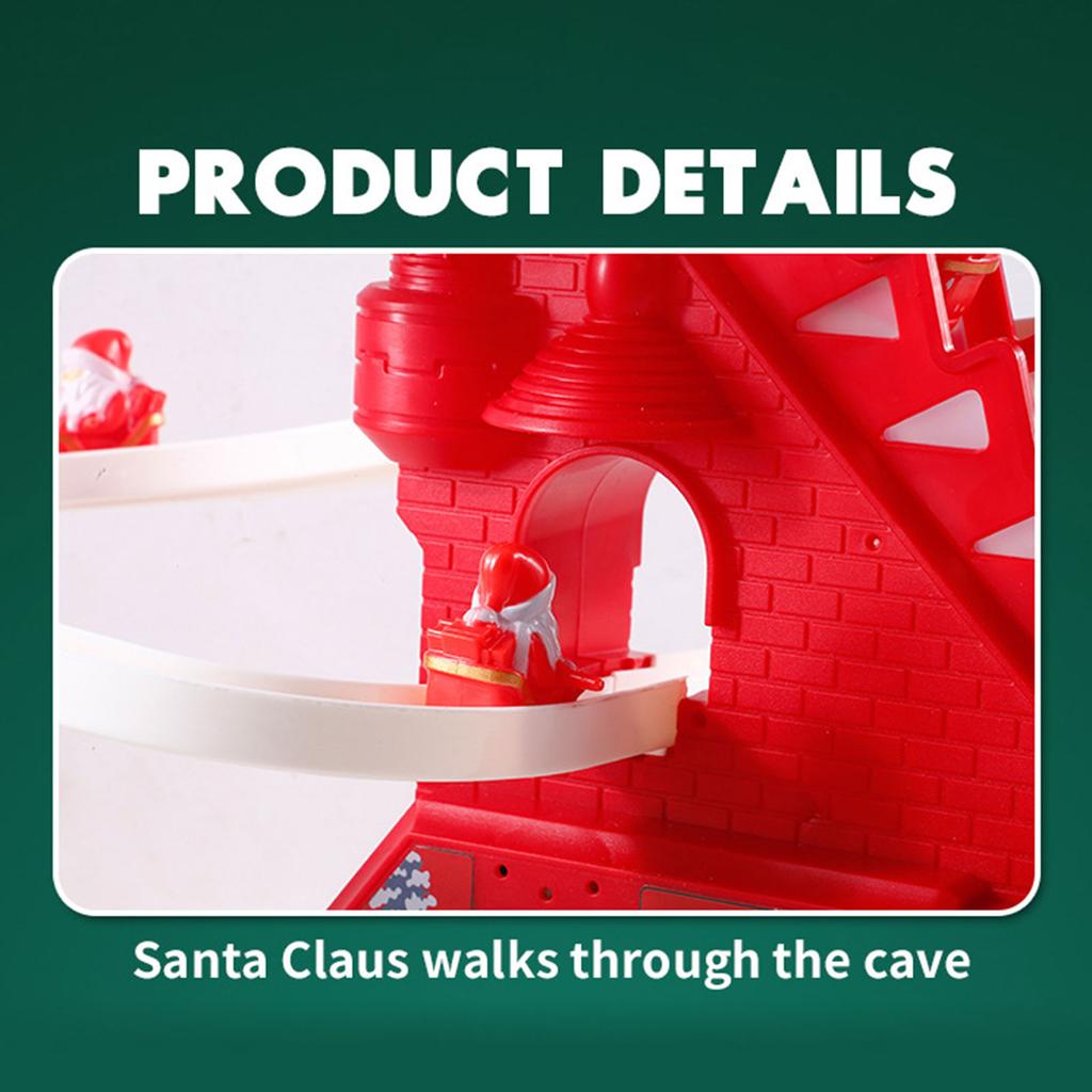 1 Set Electric Climbing Ladder Santa Claus Christmas for Shelf New Year Kids Gifts Home Living Room Bedroom Christmas Tree