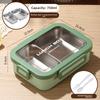 Microwave Safe Lunch Box With Dividers For Office Workers And Students In Nordic Style