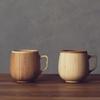 RIVERET Cafe Au Lait Dishwasher Mug, 350ml, Bamboo, Safe, Brown, RV-205B