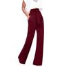 Elegant Womens Casual Soft Flare Pants With High Waist And Comfortable Drawstring