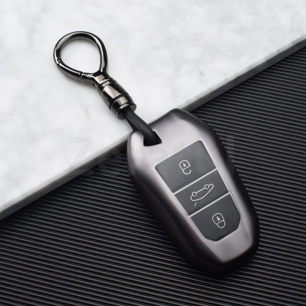 Auto Shell Fob Holder For Peugeot 208 3008 5008 2008 Ds5 Ds6 Ds3 For Citroen C5 X7 Car Key Cover Keychain Remote Case Protector