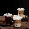 Disposable Coffee Cups with Flat Lids