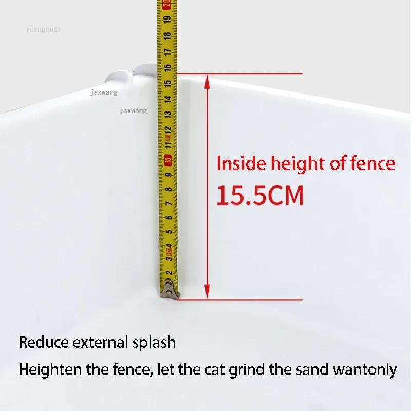 Semi-automatic Cat Litter Box Drawer Type Splash-proof Enclosed Tray Deodorizing Training Sandbox Pets Supplies Auto Cleaning
