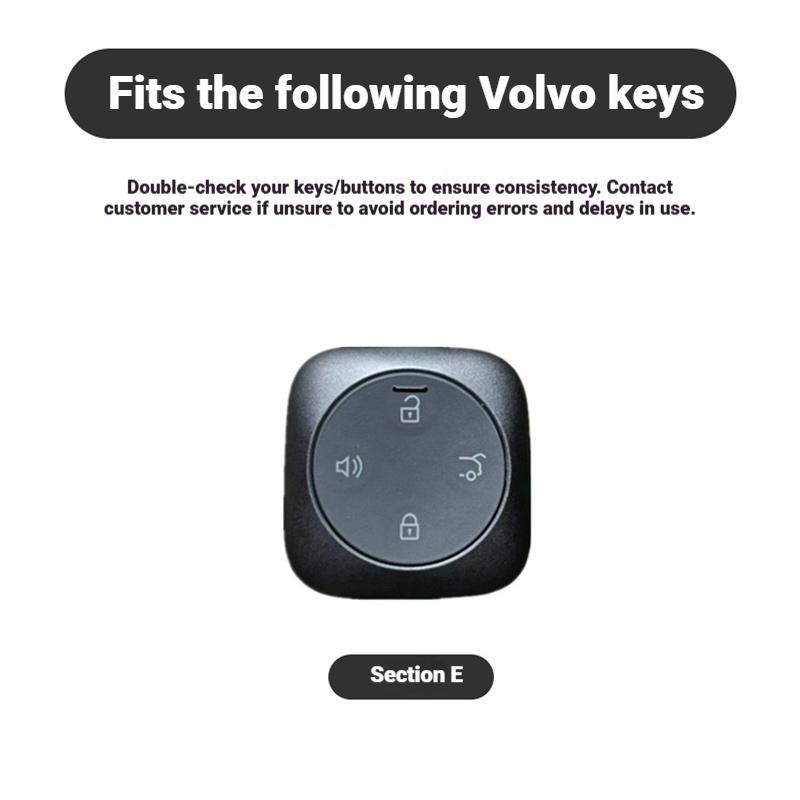 Zine Alloy Car Key Case Cover Shell Holder for Volvo VX70 2026 New Smart Remote Control Full Protection Auto Accessories