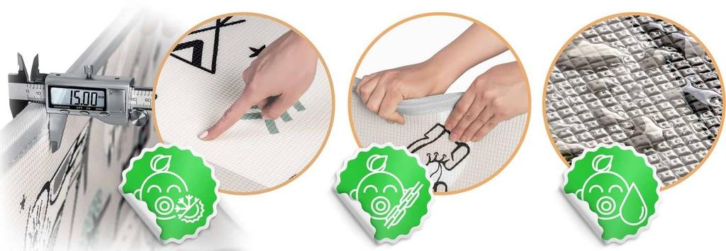 foam mat North 180x150 - beige