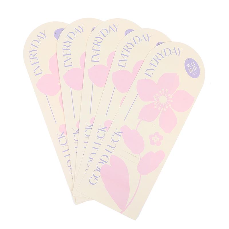 5 Stück Handheld-Strauß-Verpackungsbox Papierblumenkarte Blumenarrangement-Papier Valentinstag Festivalbedarf