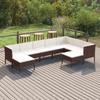 Day and Night - Day and Night Garden Furniture Set 9 Pieces and Brown Synthetic Rattan Cushions